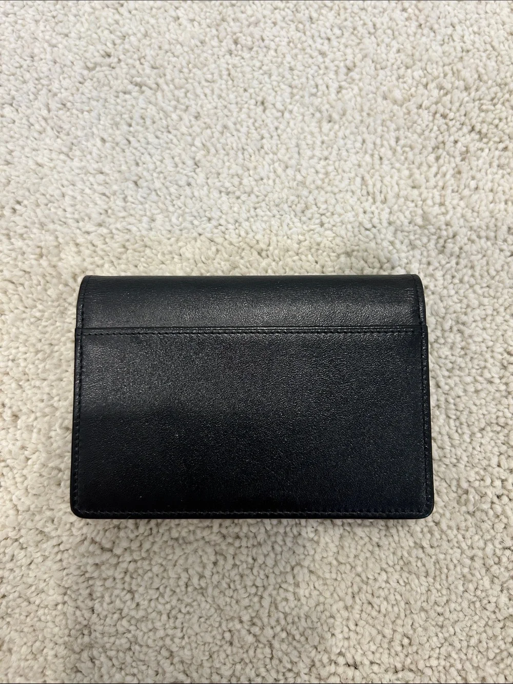 Montblanc Black Leather Travel Wallet with White Star Emblem